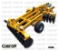 V-SHAPE CARRIED DISC HARROWS WITH CENTRAL WHEELS