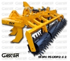 Straight line subsoilers in 3 rows 9 skanks hydraulic folding stabble soil cultivation cereal NYX H Herederos de Manuel Gascón International agricultural machinery